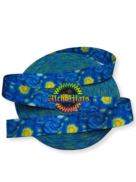 Webbing - Painted Starry Night - 1" or 1.5"