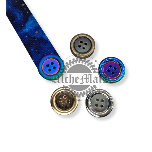 Strap End - Button - 1"