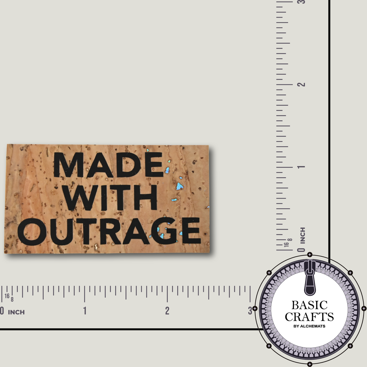 Sew-In Label || Made With Outrage - Handmade Tag