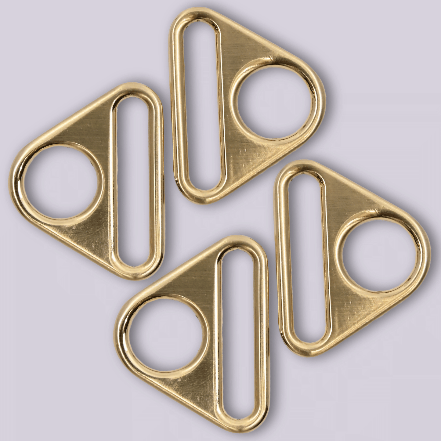 Triangle Rings - Metal Strap Connectors - 1"