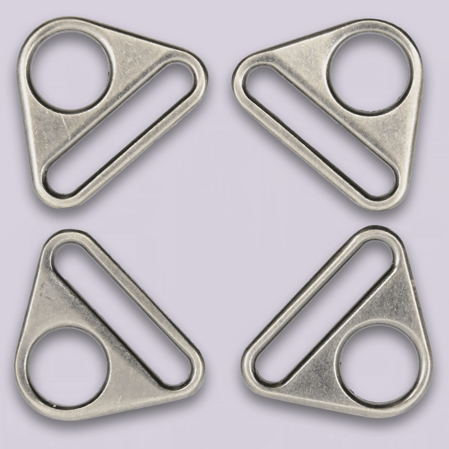 Triangle Rings - Metal Strap Connectors - 1"