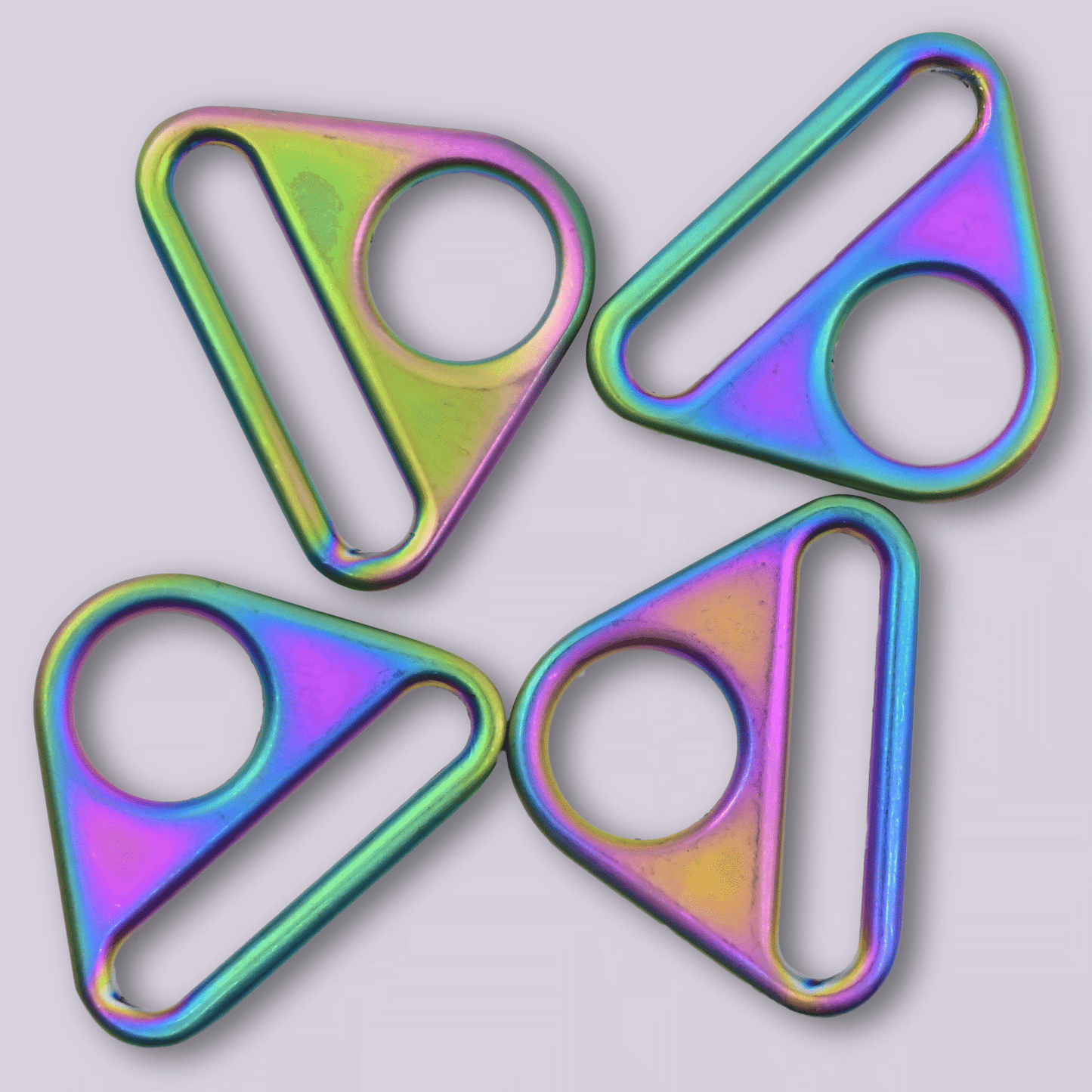 Triangle Rings - Metal Strap Connectors - 1"