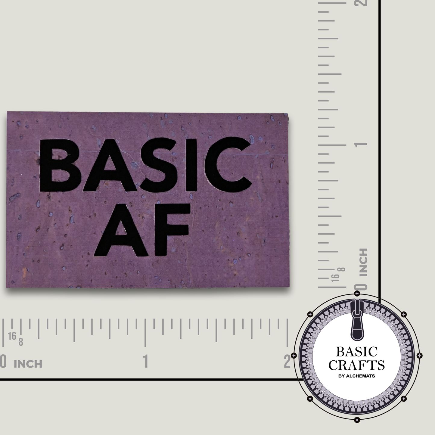 Sew-In Label || Basic AF - Handmade Cork Maker Label