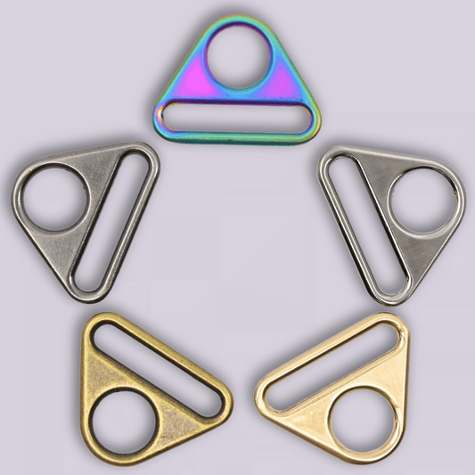 Triangle Rings - Metal Strap Connectors - 1"