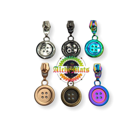 Zipper Pull - Button - Custom Hardware