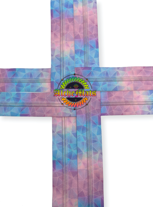 Zipper Tape - Rainbow Pastel Prism - Nylon Coil #5