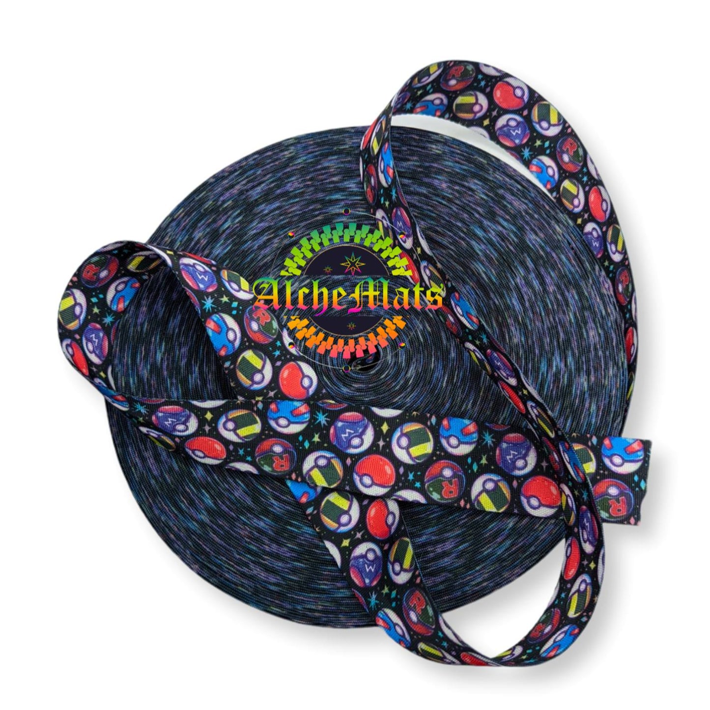 Webbing - Galaxy Monster Balls - 1" or 1.5"