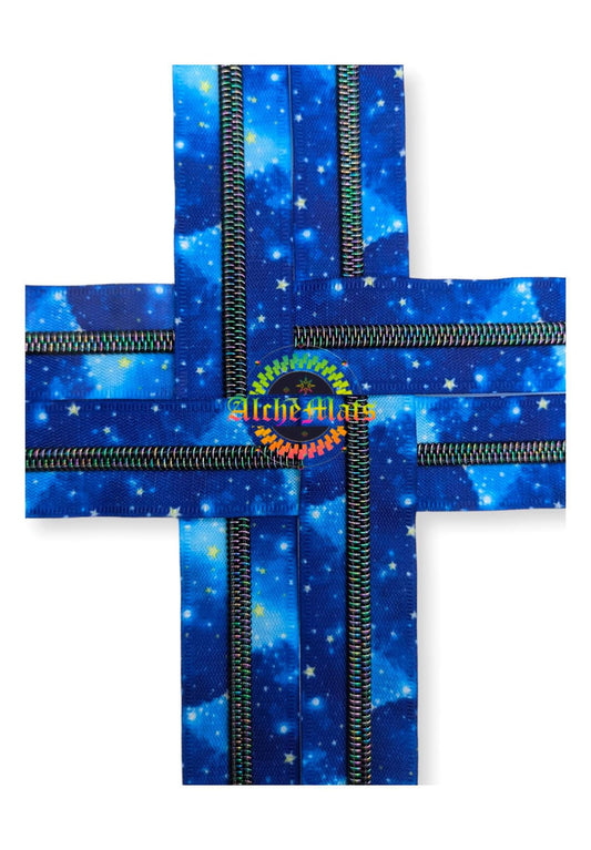 Starry Night Zipper Tape - Nylon Coil #5