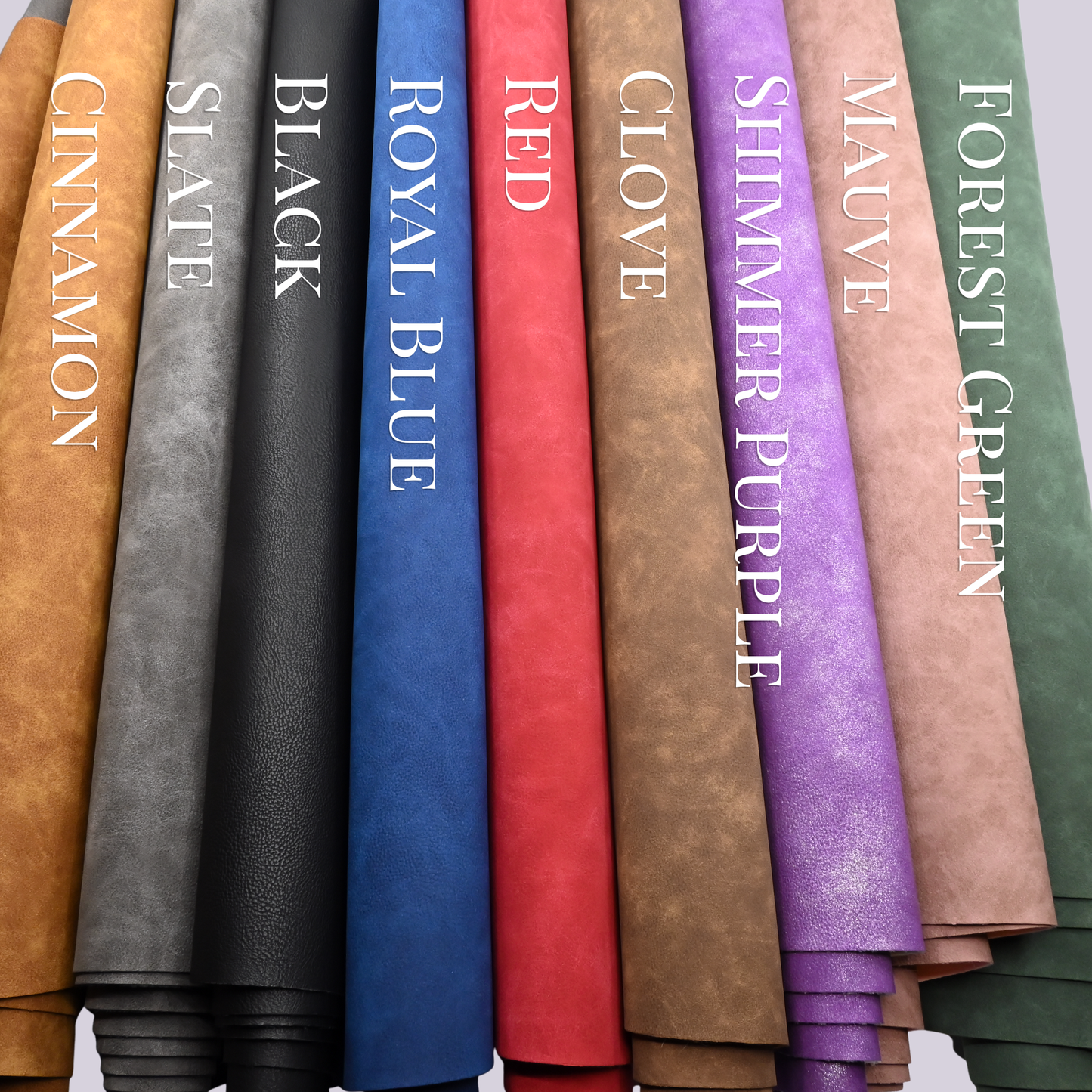 Vinyl || Natural Grain Vinyl - Faux Suede Leather - 18"x54" Roll