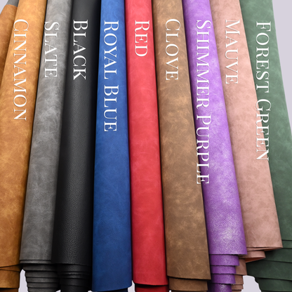 Vinyl || Natural Grain Vinyl - Faux Suede Leather - 18"x54" Roll