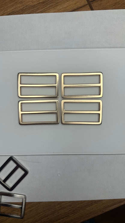 Tri-Glide - Heavy Weight - Metal Flat Strap Adjuster - 1.5"