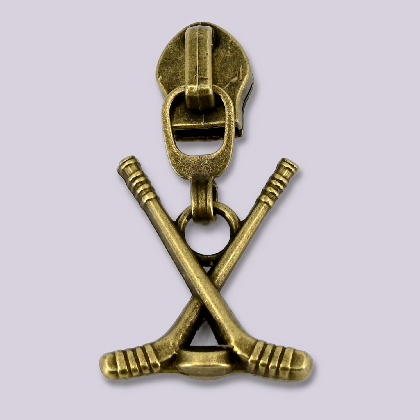 Zipper Pulls || Crossed Hockey Sticks - #5