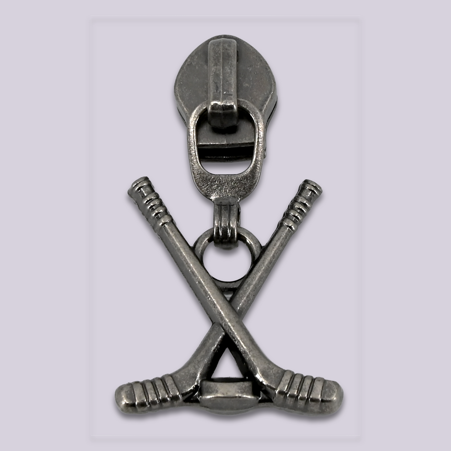 Zipper Pulls || Crossed Hockey Sticks - #5