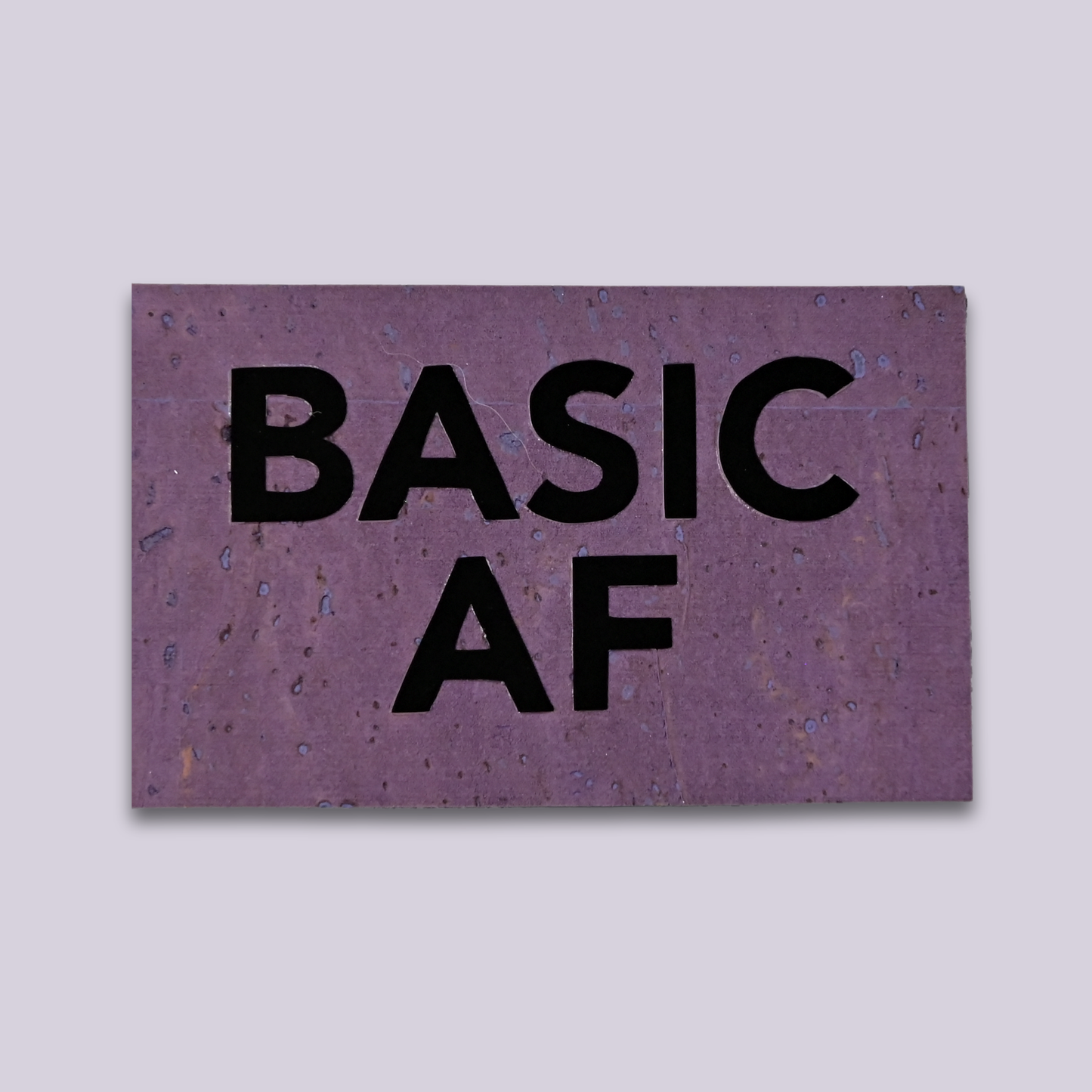 Sew-In Label || Basic AF - Handmade Cork Maker Label