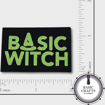 Sew-In Label || Basic Witch, Spooky Season Edition - Handmade Cork Maker Label