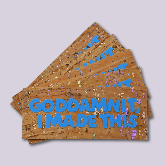 Sew-In Label || Goddamnit, I Made This - Handmade Cork Tag