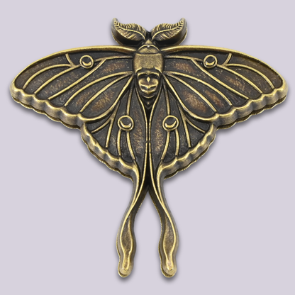 Magnetic Snap || Luna Moth - Custom Metal Bag Magnet