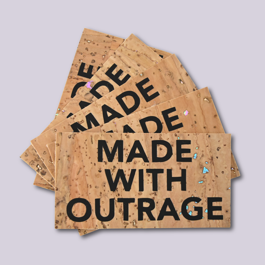 Sew-In Label || Made With Outrage - Handmade Tag