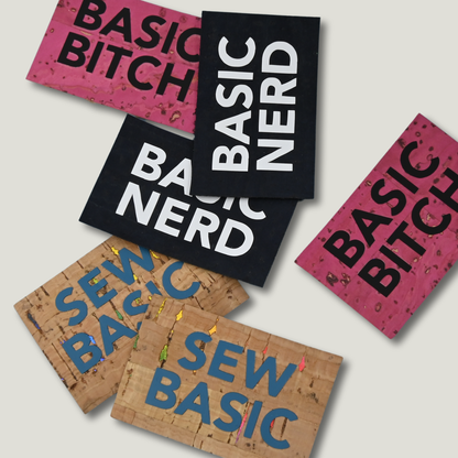 Sew-In Label || Basic Made - Handmade Cork Maker Label