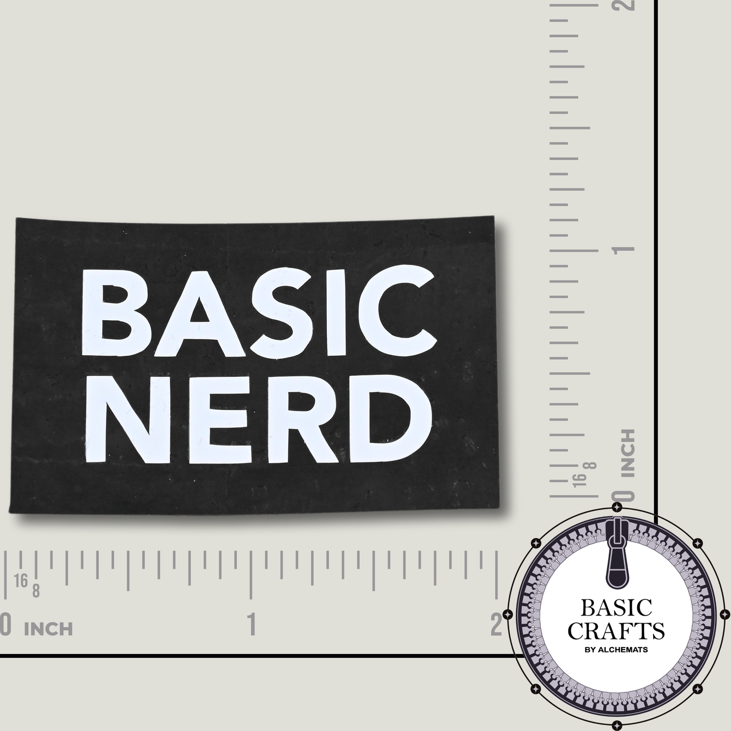 Sew-In Label || Basic Nerd - Handmade Cork Maker Label