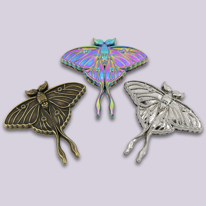 Magnetic Snap || Luna Moth - Custom Metal Bag Magnet