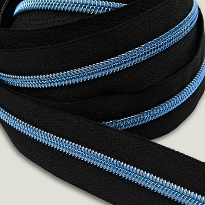 Zipper Tape || Plasma Blue - Chroma Coil - Nylon #5