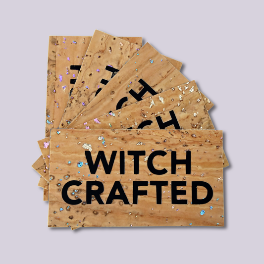 Sew-In Label || WitchCrafted - Handmade Cork Maker Tag