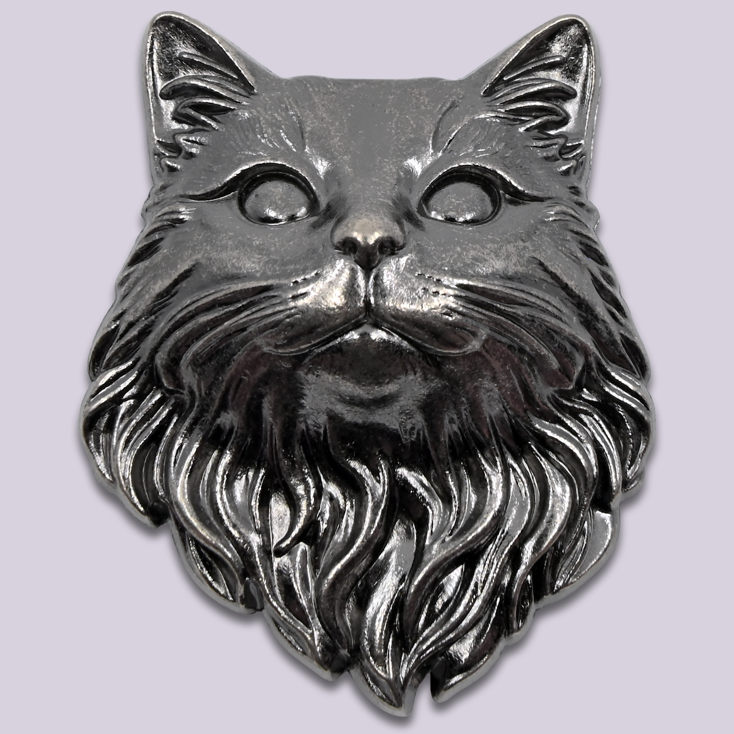 Magnetic Snap || Victorian Cat Head - Custom Metal Snap