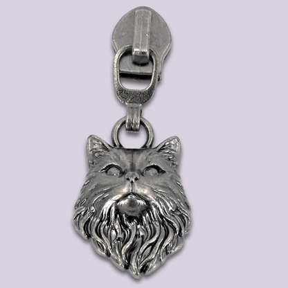 Zipper Pulls || Victorian Cat Head - #5