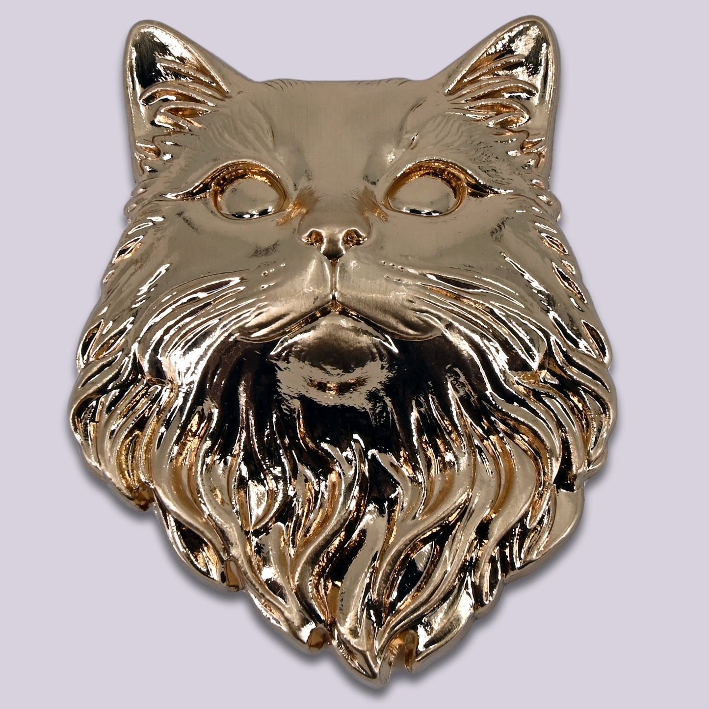 Magnetic Snap || Victorian Cat Head - Custom Metal Snap