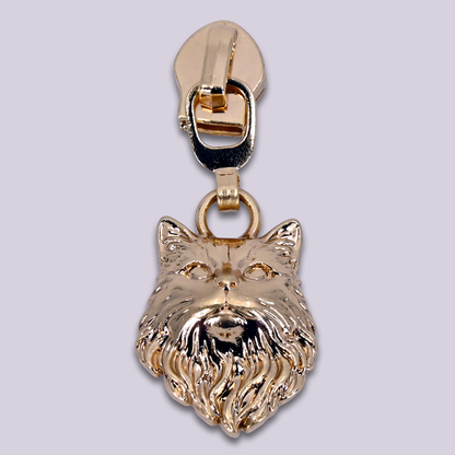 Zipper Pulls || Victorian Cat Head - #5