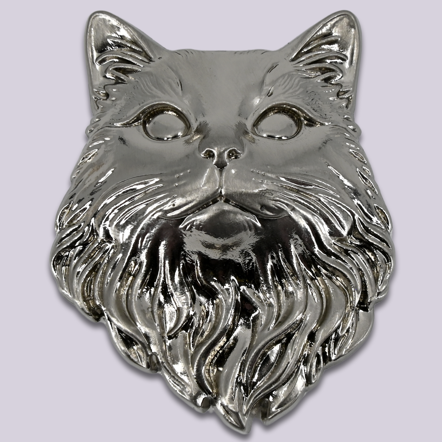 Magnetic Snap || Victorian Cat Head - Custom Metal Snap