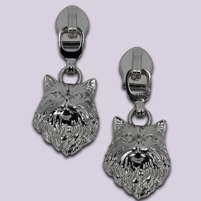 Zipper Pulls || Victorian Cat Head - #5