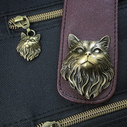 Zipper Pulls || Victorian Cat Head - #5