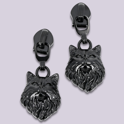 Zipper Pulls || Victorian Cat Head - #5