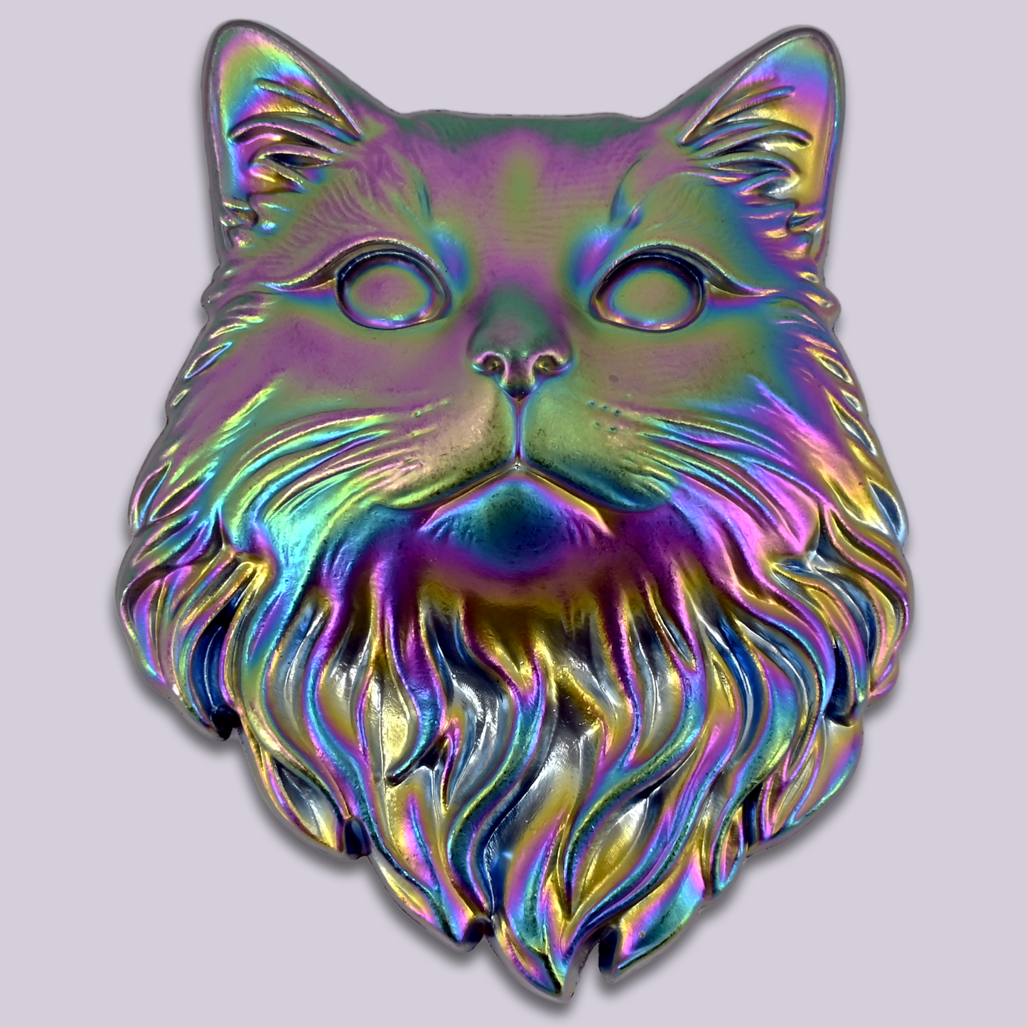 Magnetic Snap || Victorian Cat Head - Custom Metal Snap