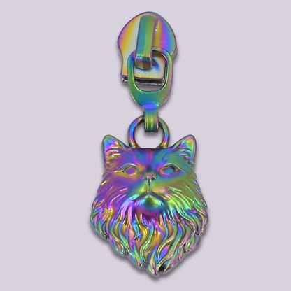 Zipper Pulls || Victorian Cat Head - #5