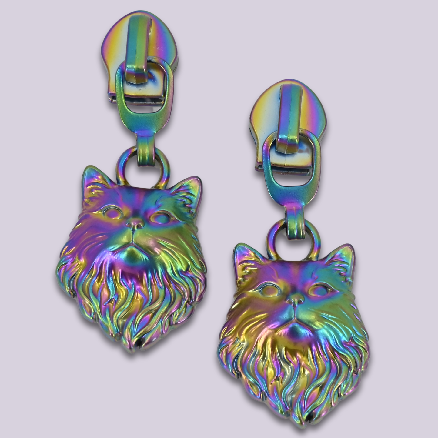 Zipper Pulls || Victorian Cat Head - #5