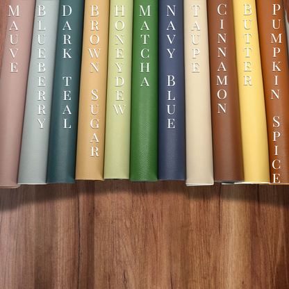 Vinyl || Pebble Grain Vinyl - Faux Full Grain Leather