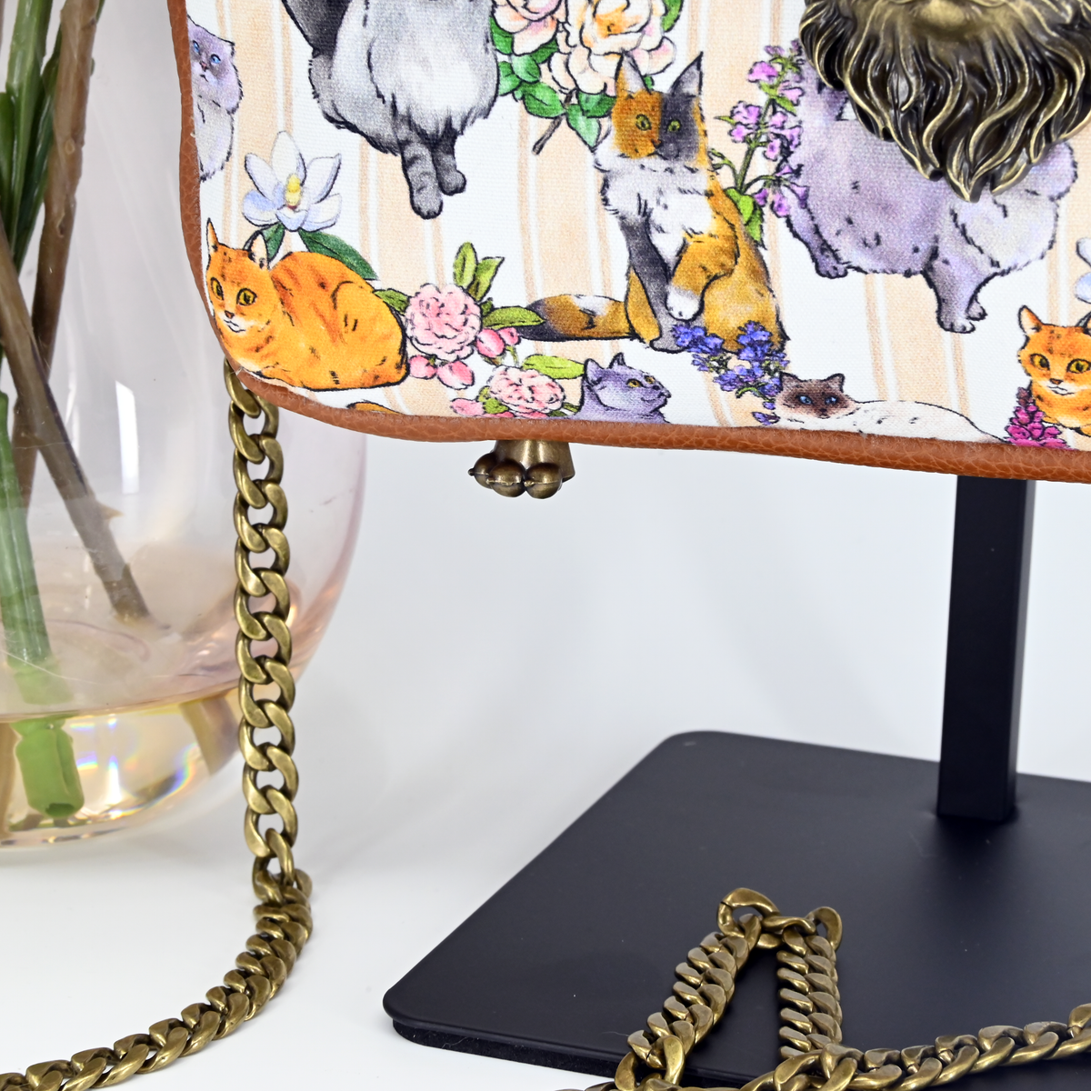 Purse Feet || Decorative Cat Paw Metal Bag Feet
