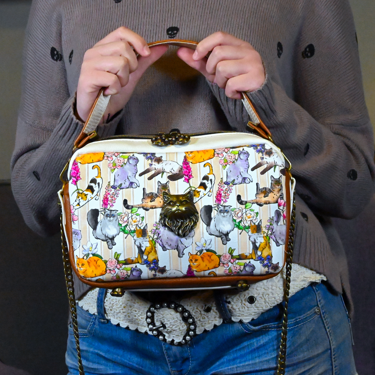 Purse Feet || Decorative Cat Paw Metal Bag Feet