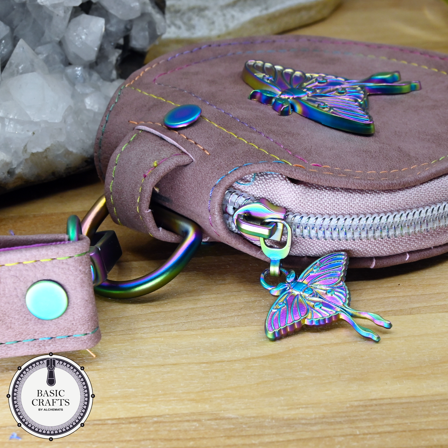 Magnetic Snap || Luna Moth - Custom Metal Bag Magnet