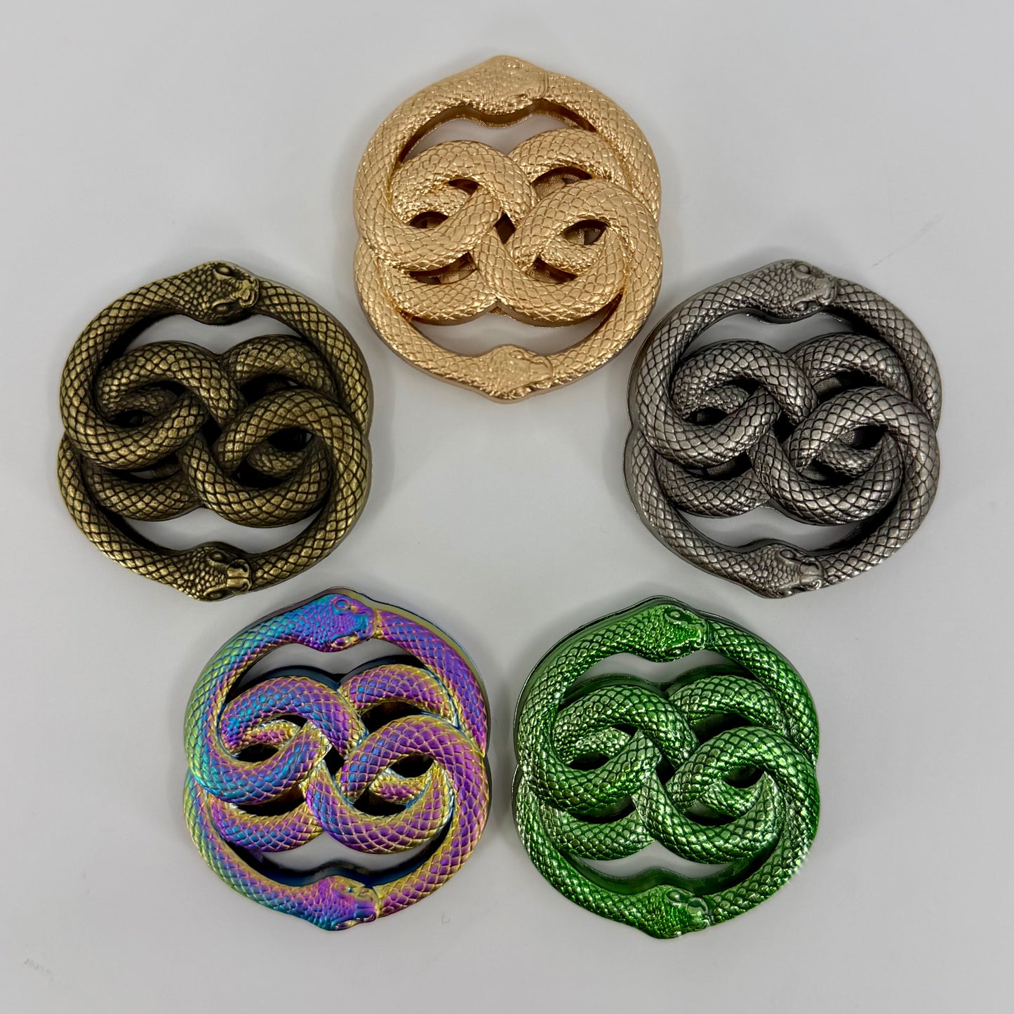 Magnetic Snap || Ouroboros Celtic Knot Magnet - Custom Metal Snap