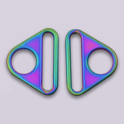Triangle Rings - Metal Strap Connectors - 1"