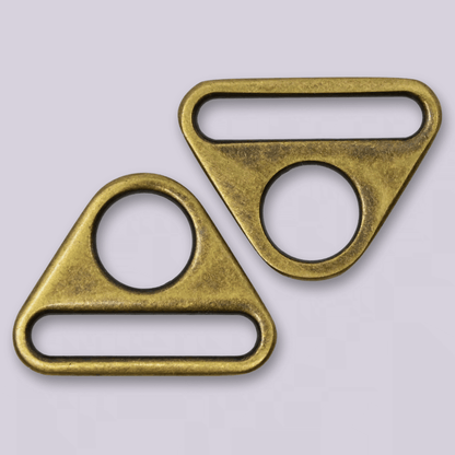 Triangle Rings - Metal Strap Connectors - 1"
