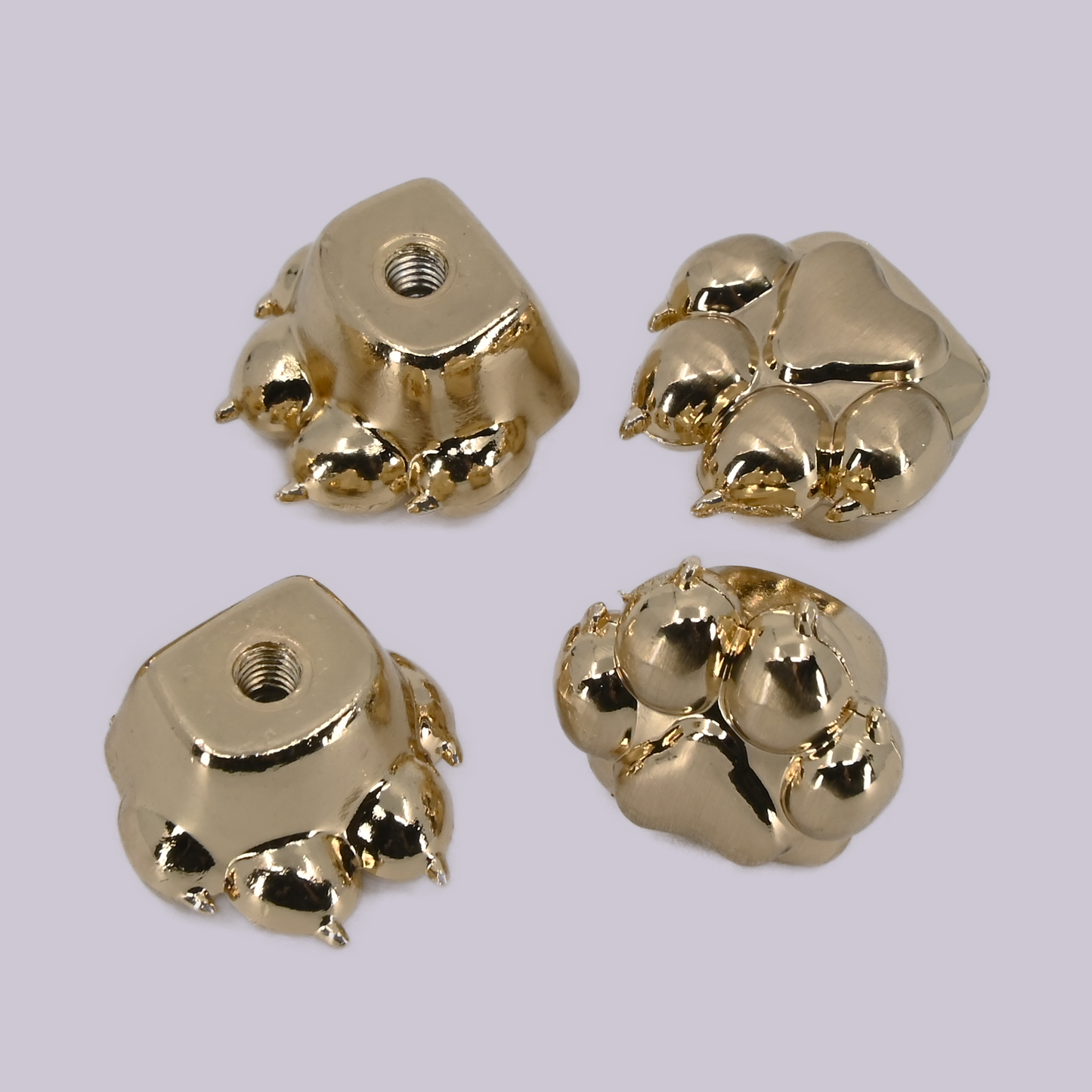 Purse Feet - Decorative Pet Paw Metal Bag Feet