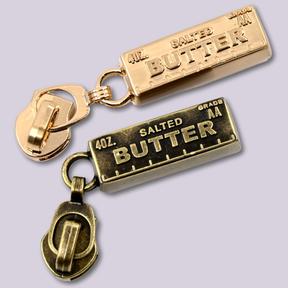 Zipper Pull || 3D Stick of Butter, #5 Custom Pull
