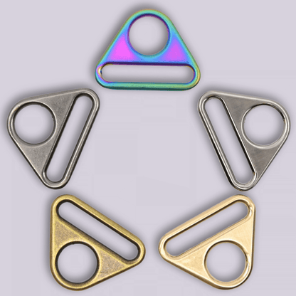 Triangle Rings - Metal Strap Connectors - 1"