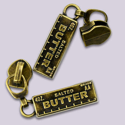 Zipper Pull || 3D Stick of Butter, #5 Custom Pull