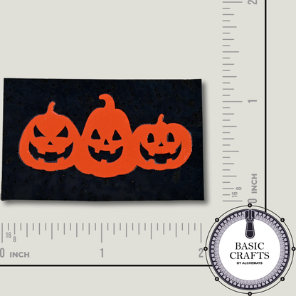 Sew-In Label || Jack-O-Lanterns, Spooky Season - Handmade Cork Maker Label